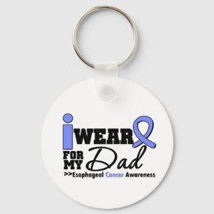 Oesophageal Cancer Periwinkle Ribbon For My Dad Key Ring
