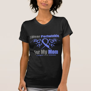 Oesophageal Cancer Periwinkle Ribbon Mum T-Shirt