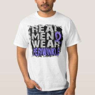 Oesophageal Cancer Real Men Wear Periwinkle T-Shirt
