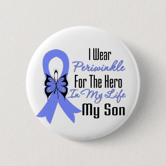 Oesophageal Cancer Ribbon Hero My Son 6 Cm Round Badge