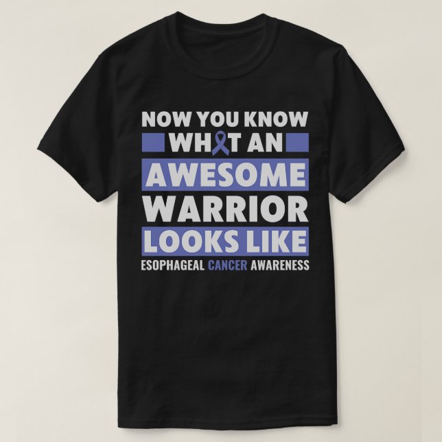 Oesophageal Warrior Oesophageal Awareness T-Shirt (Design Front)