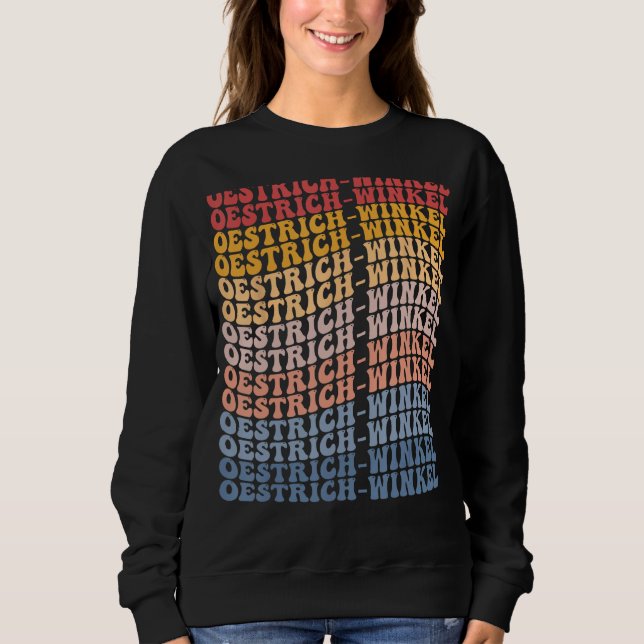 Oestrich-Winkel City Groovy Retro Sweatshirt (Front)