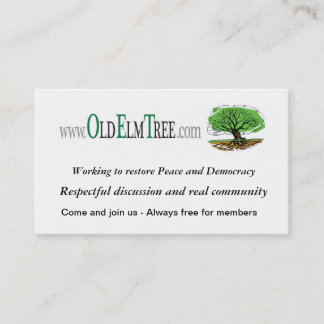 OET business card, v2 Card