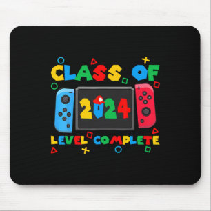 Of 2024 Level Complete Video Gamer Senior Graduati Mouse Mat