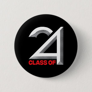 Of 2024 Shirt Graduation Senior High School Colleg 6 Cm Round Badge