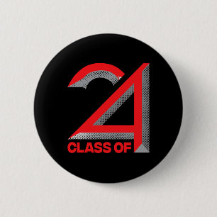 Of 2024 Shirt Graduation Senior High School Colleg 6 Cm Round Badge