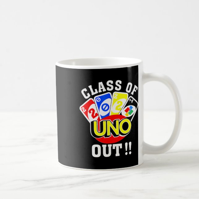 Of 2024 Uno Out Senior 2024 Graduation Teacher Stu Coffee Mug (Right)