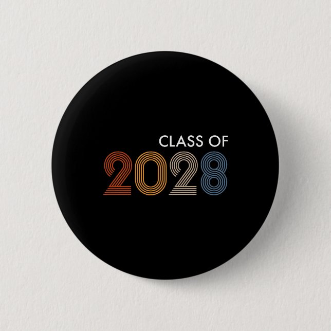 Of 2028 College University High School Future Grad 6 Cm Round Badge (Front)