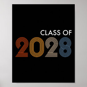 Of 2028 College University High School Future Grad Poster