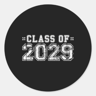 Of 2029 - Graduation Year Senior Gift  Classic Round Sticker