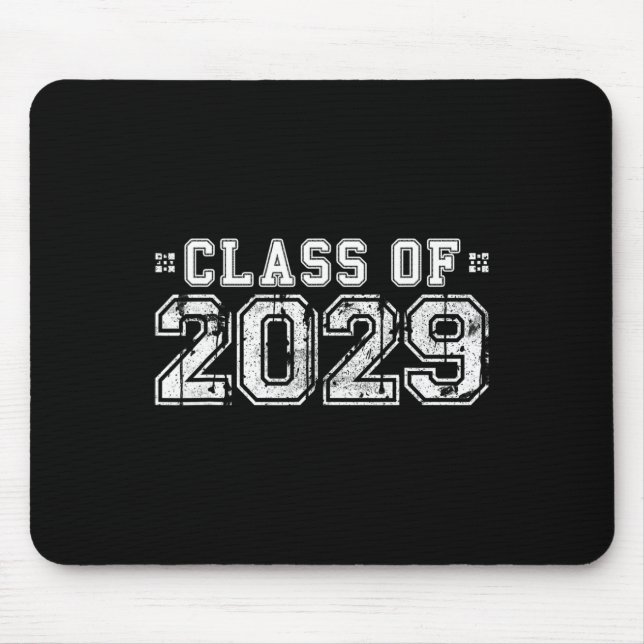 Of 2029 - Graduation Year Senior Gift  Mouse Mat (Front)