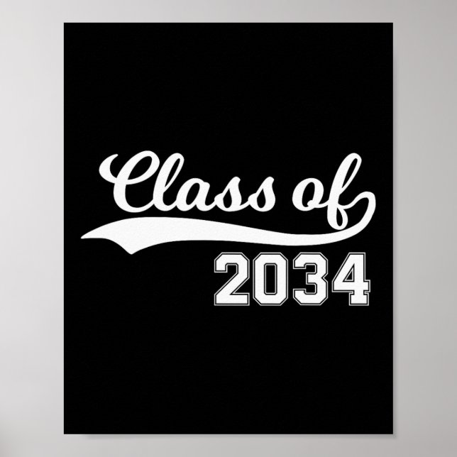 Of 2034 Grow With Me First Day Of School  Poster (Front)