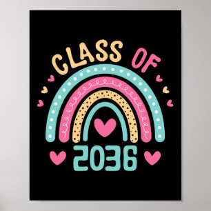 Of 2036 Grow With Me First Day Of School Graduatio Poster