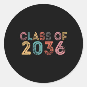Of 2036 Grow With Me Graduation 2036 Classic Round Sticker