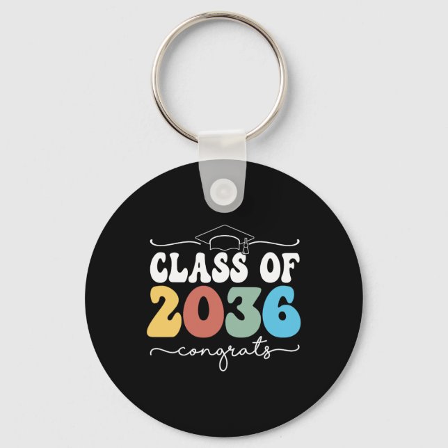 Of 2036 Kindergarten First Day Graduation Grow Wit Key Ring (Front)