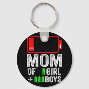 Of 3 Boy 1 Girl Gift From Kid Mothers Day Birthday Key Ring