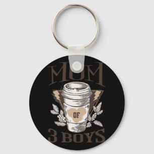 Of 3 Boys From Son Funny Mothers Day Birthday Wome Key Ring