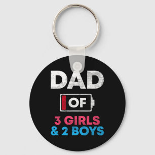 Of 3 Girls And 2 Boys Battery Low Daddy Father39s Key Ring