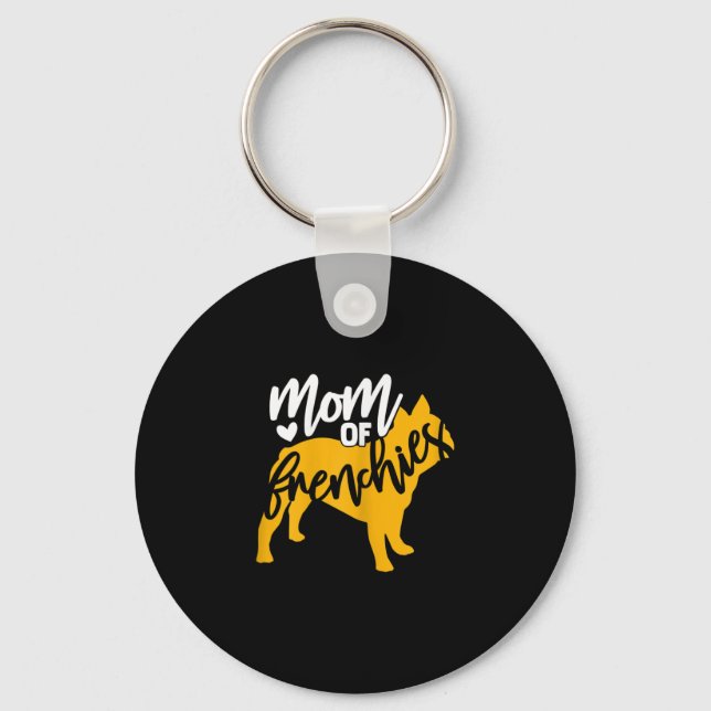 Of A French Bulldog 1  Key Ring (Front)