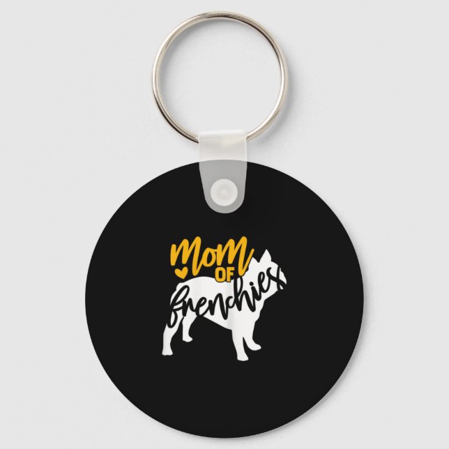 Of A French Bulldog  Key Ring (Front)