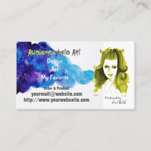 of a unique artist business card