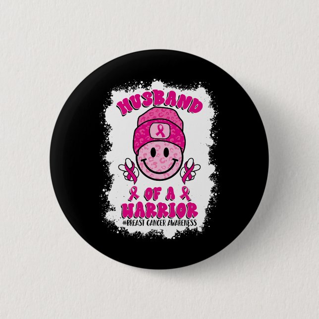 Of A Warrior Breast Cancer Awareness Support Squad 6 Cm Round Badge (Front)