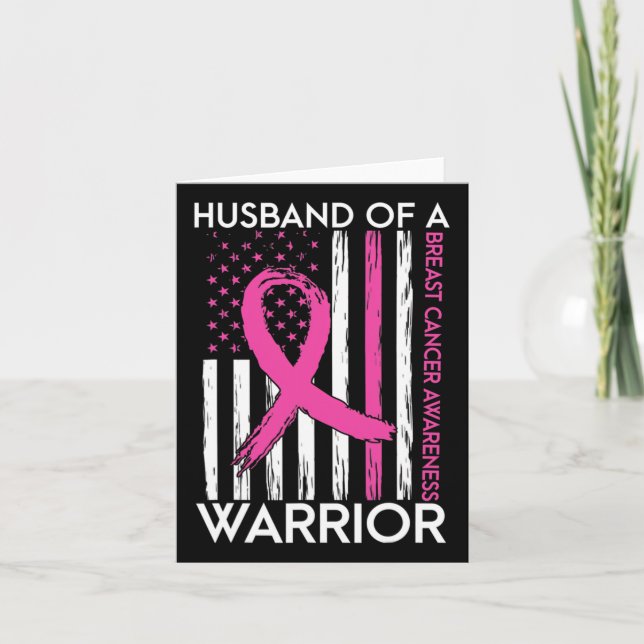 Of A Warrior Breast Cancer Awareness Support Squad Card (Front)