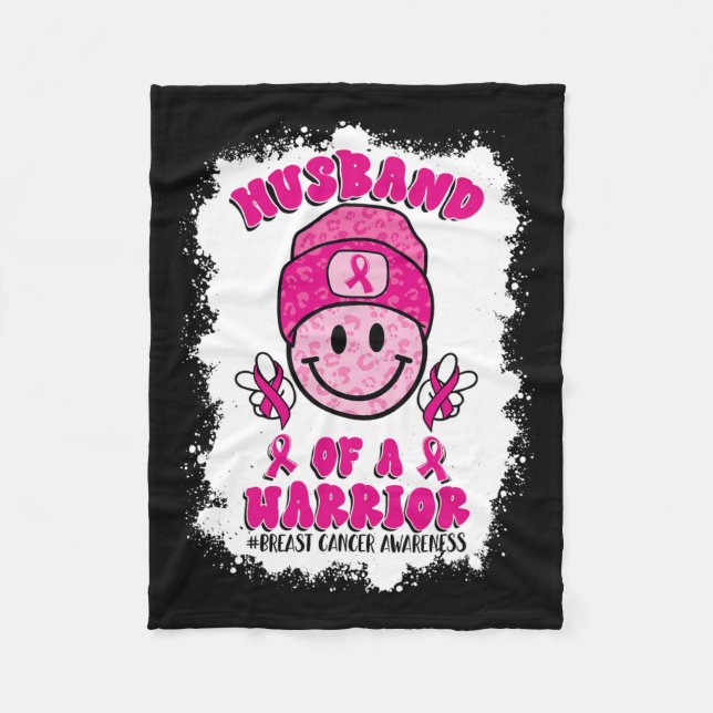 Of A Warrior Breast Cancer Awareness Support Squad Fleece Blanket (Front)