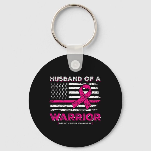Of A Warrior Breast Cancer Awareness Support Squad Key Ring (Front)