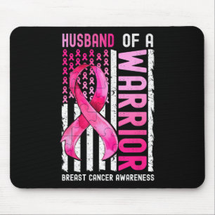 Of A Warrior Breast Cancer Usa Flag Awareness Pink Mouse Mat
