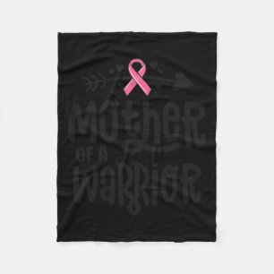 Of A Warrior Family Breast Cancer Pink Ribbon Fleece Blanket
