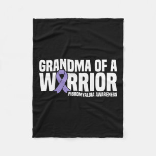 Of A Warrior Fibromyalgia Awareness Fleece Blanket