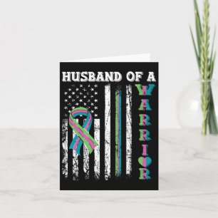 Of A Warrior Metastatic Breast Cancer Usa Flag  Card