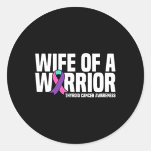 Of A Warrior Thyroid Cancer Awareness  Classic Round Sticker