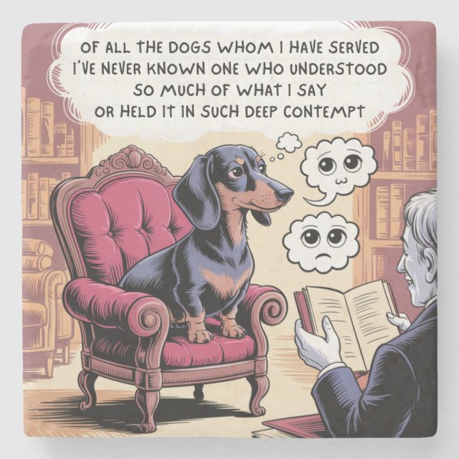 Of All The Dogs Stone Coaster (Front)