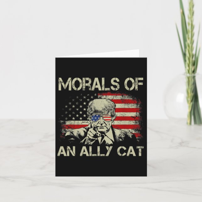 Of An Ally Cat Funny Trump 2024  Card (Front)