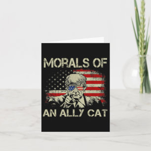 Of An Ally Cat Funny Trump 2024 Card