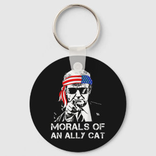 Of An Ally Cat Funny Trump 2024 Trump President  Key Ring