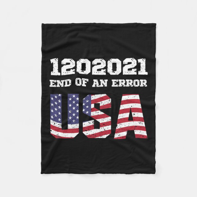 Of An Error Biden Harris Inauguration 1202021 Jan  Fleece Blanket (Front)
