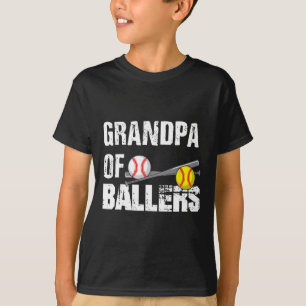 Of Ballers Funny Baseball Softball Fathers Day Gif T-Shirt