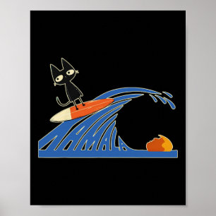 Of Blue Cats Blue Cats Wave For Kamala Cats Funny Poster