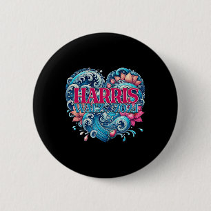 Of Blue Lotus For Kamala Harris 2024 Wheimer 2024 6 Cm Round Badge