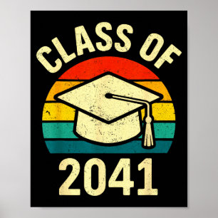 Of Class 2041 Retro Vintage Poster