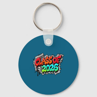 Of Class Graduation Graffiti Streetwear Drip Key Ring