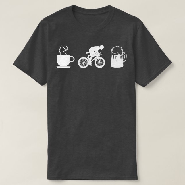 of Coffee Cycling Beer  T-Shirt (Design Front)