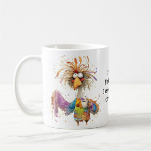 Of Course I Talk to Myself Rooster Humorous  Coffee Mug
