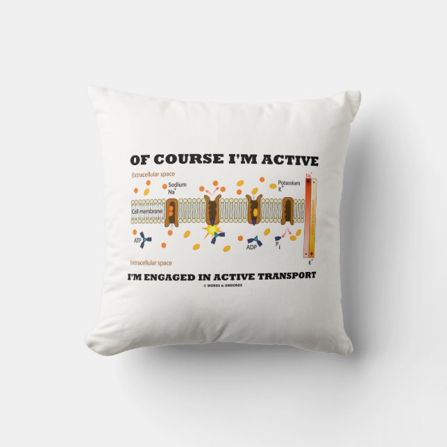 Of Course I'm Active Engaged In Active Transport Cushion (Front)