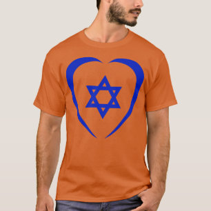 of David Third Culture Heart Blue T-Shirt