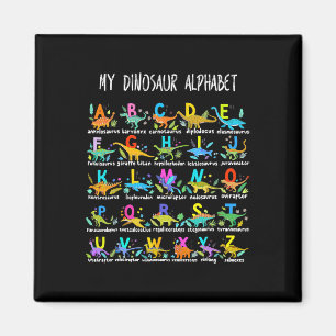 Of Dinosaurs Alphabet Abc Back To School Student K Magnet