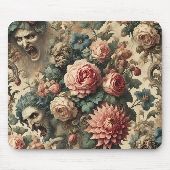 Of Fang & Flourish – Gothic Victorian  Mouse Mat (Front)
